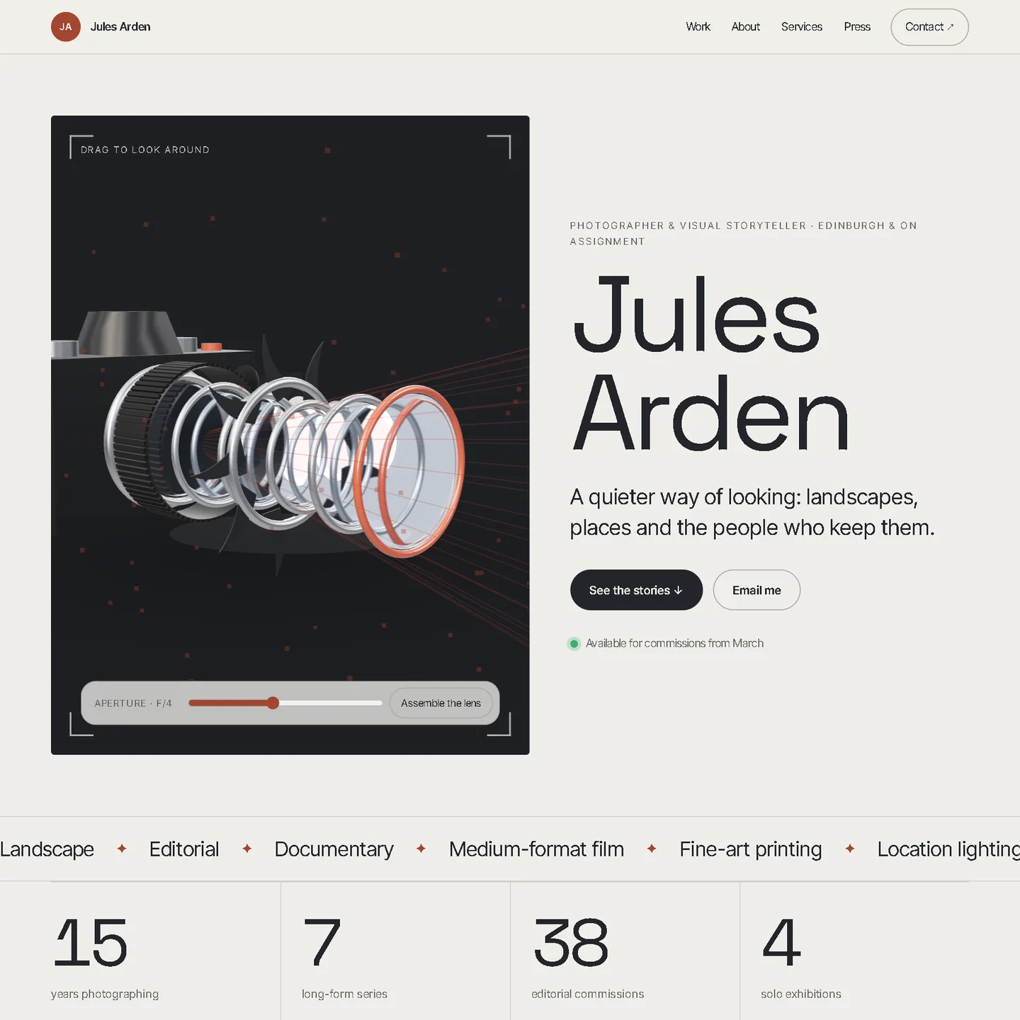 Aperture, still