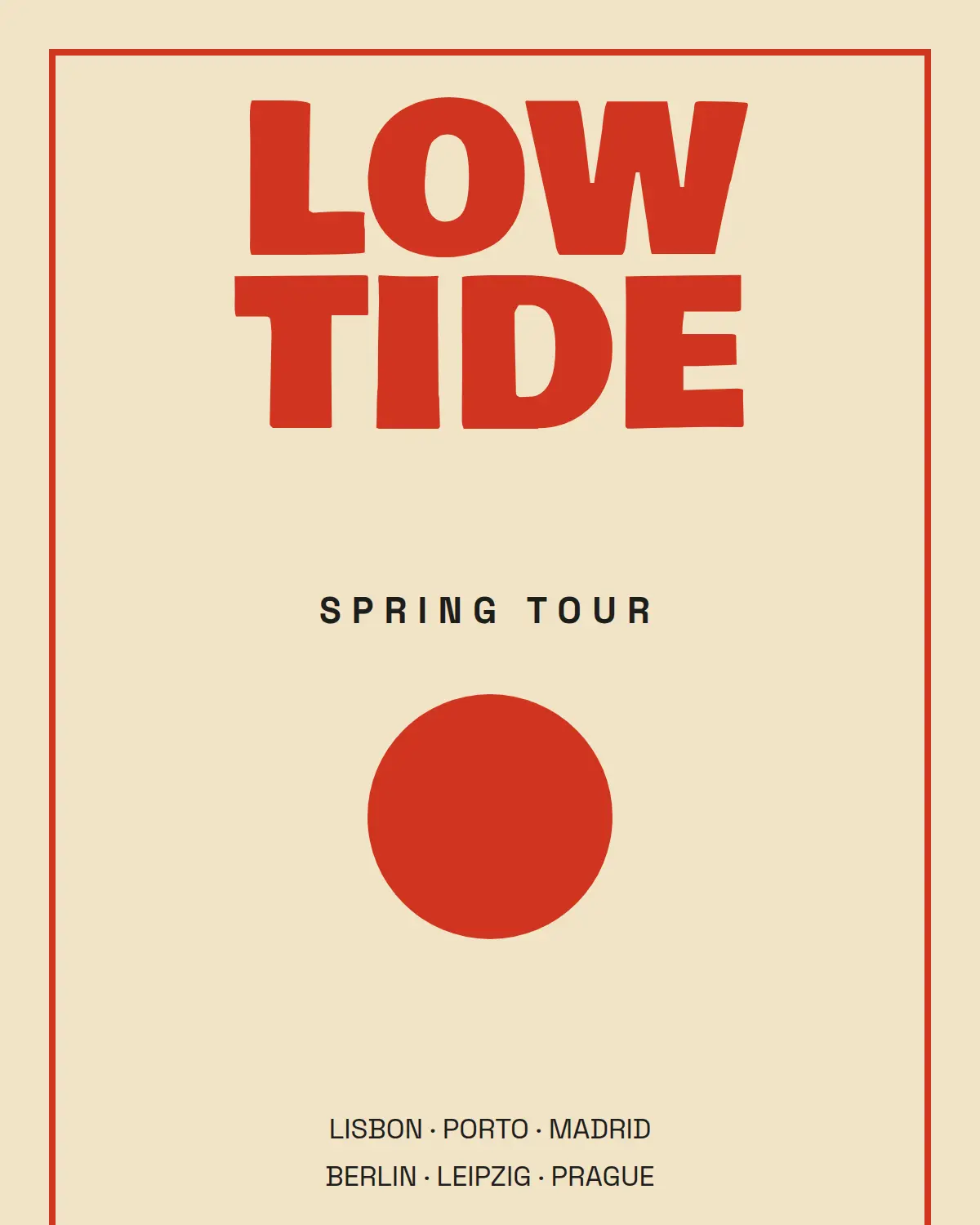 Spring tour poster, 2026